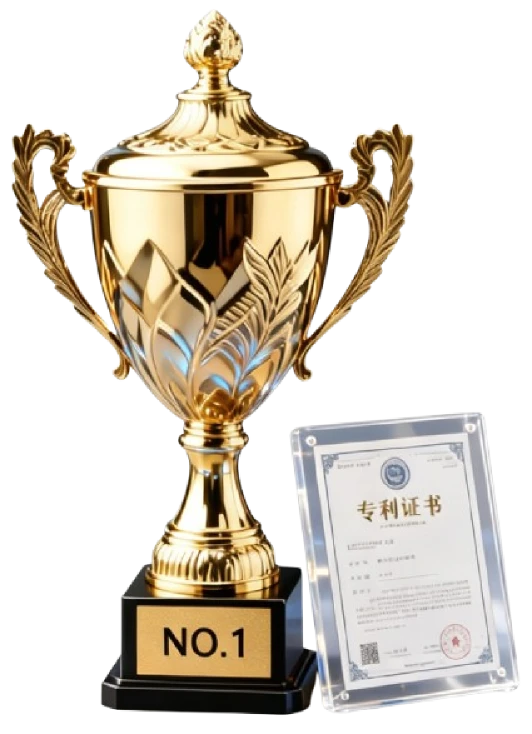 Trophies and patent certificates